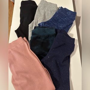 Girls Fleece Lined Leggings Lot Size 8